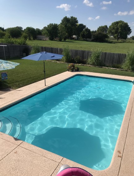 Fenced in swimming pool - Swimming Pools Service & Repair in Abilene, KS