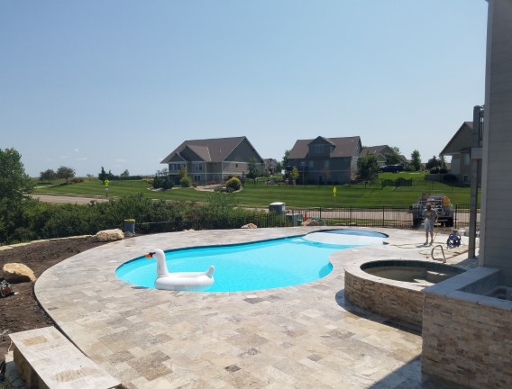 Brand new finished pool ready for swimming - Swimming Pools Service & Repair in Abilene, KS