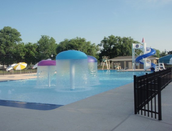 Kids play area in shallow pool - Swimming Pools Service & Repair in Abilene, KS